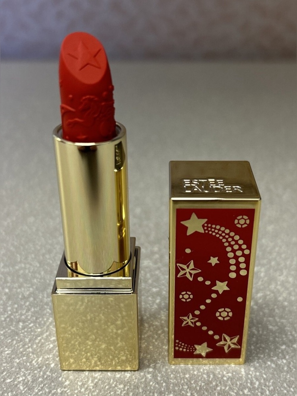 Estee Lauder Pure Color Lipstick "Starlet Red" Limited Edition Full Size